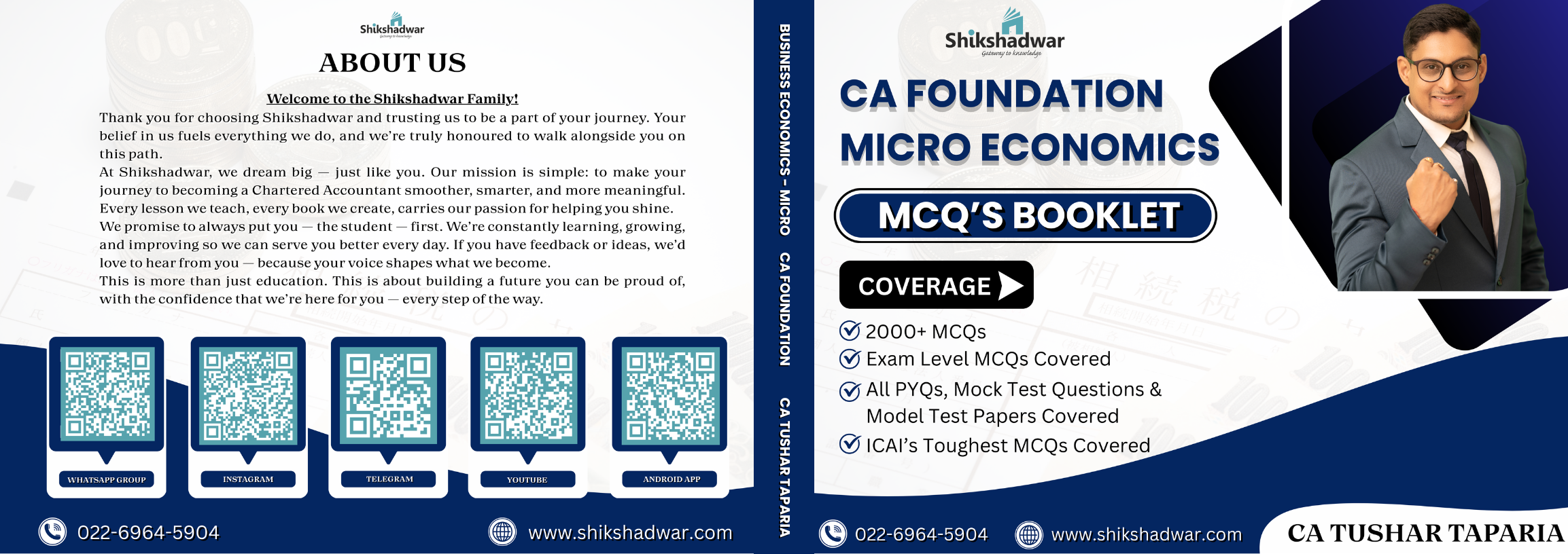 CA Foundation – Economics MCQ Booklet Series By CA Tushar Taparia