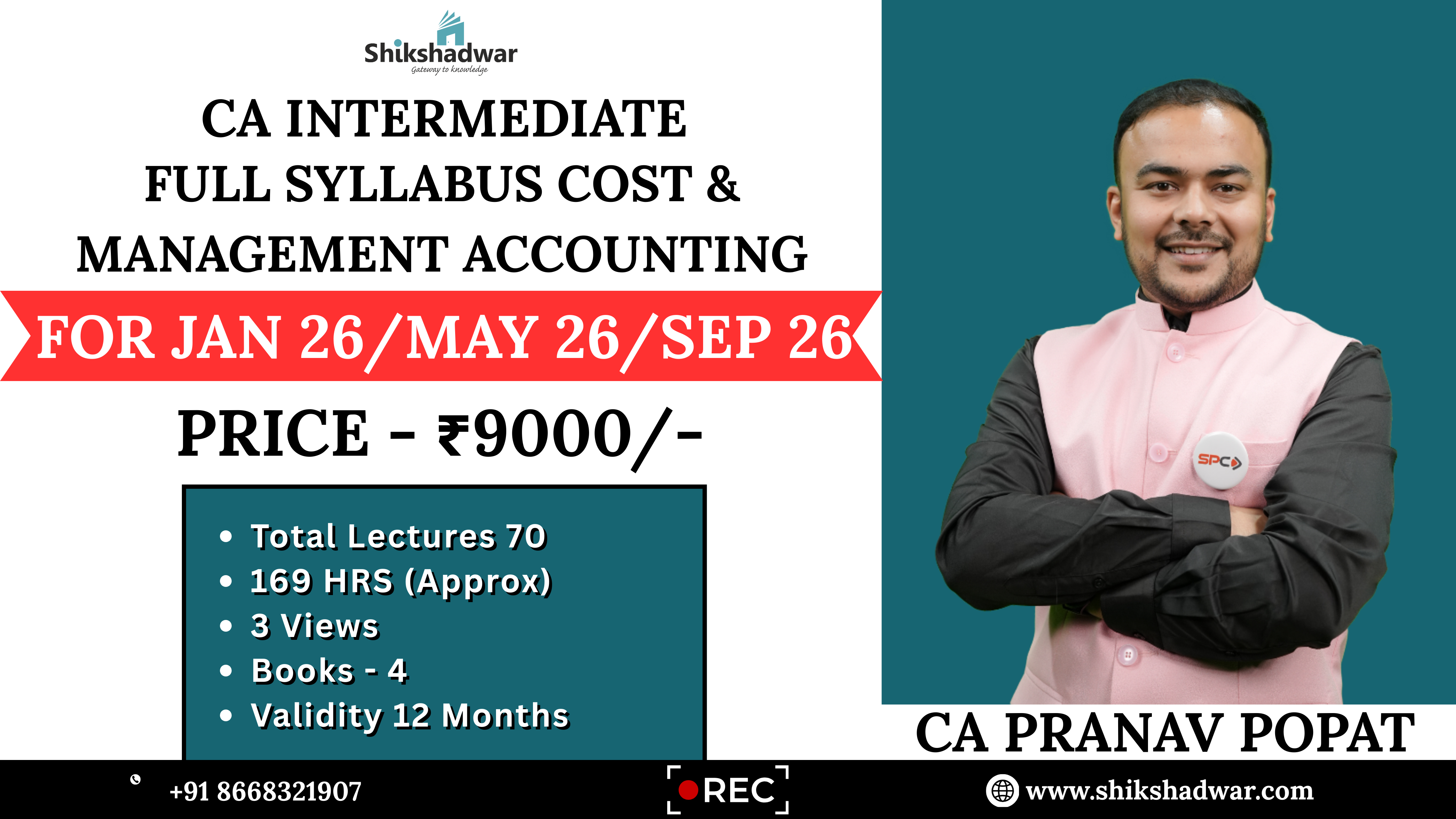 CA Intermediate Full Syllabus – Cost & Management Accounting (CMA) Course | By CA Pranav Popat