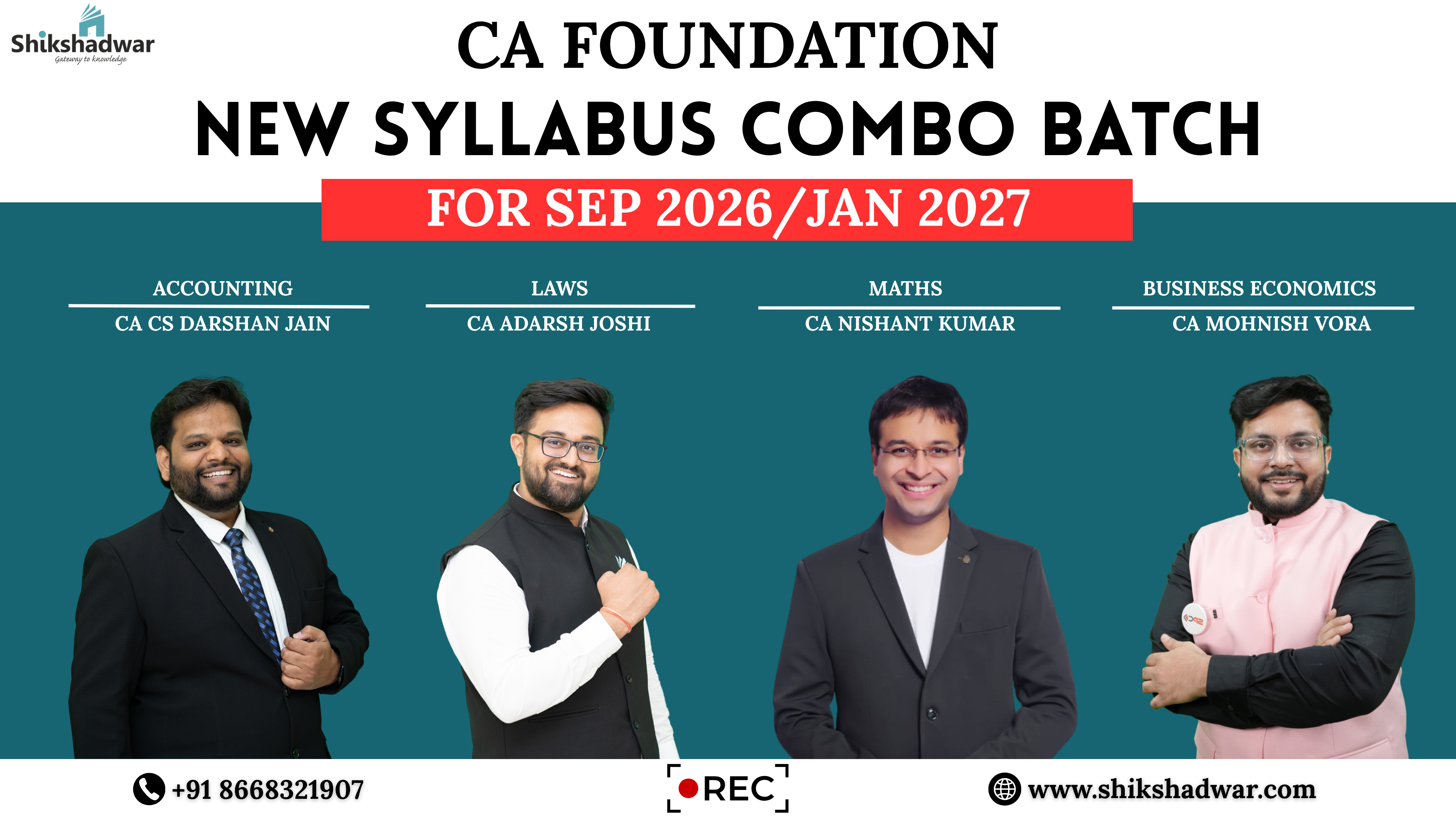 CA Foundation – New Syllabus Combo Batch For Sep 2026 | Jan 2027 Attem ...