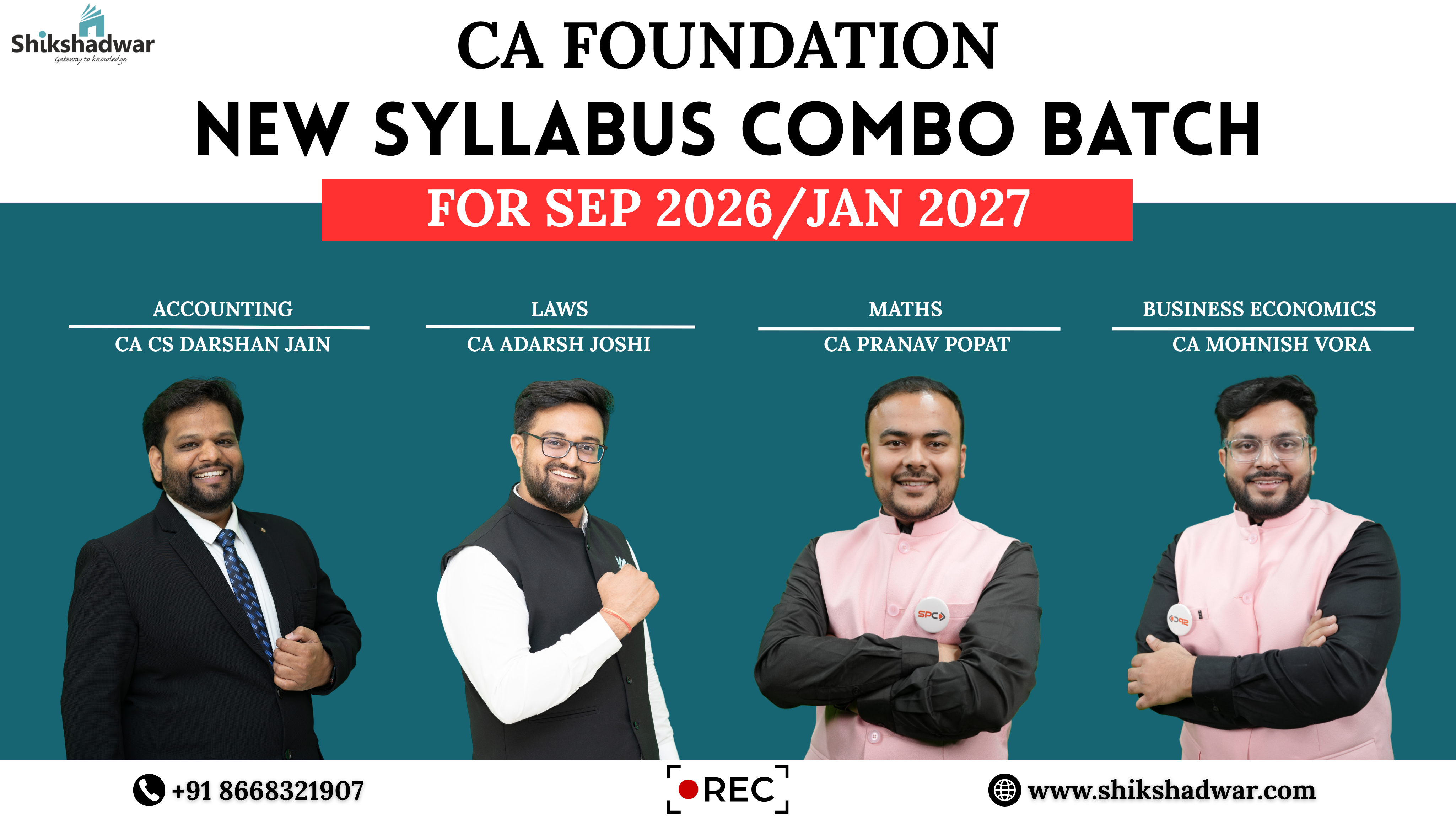 CA Foundation – New Syllabus Combo Batch For Sep 2026 | Jan 2027 Attem ...