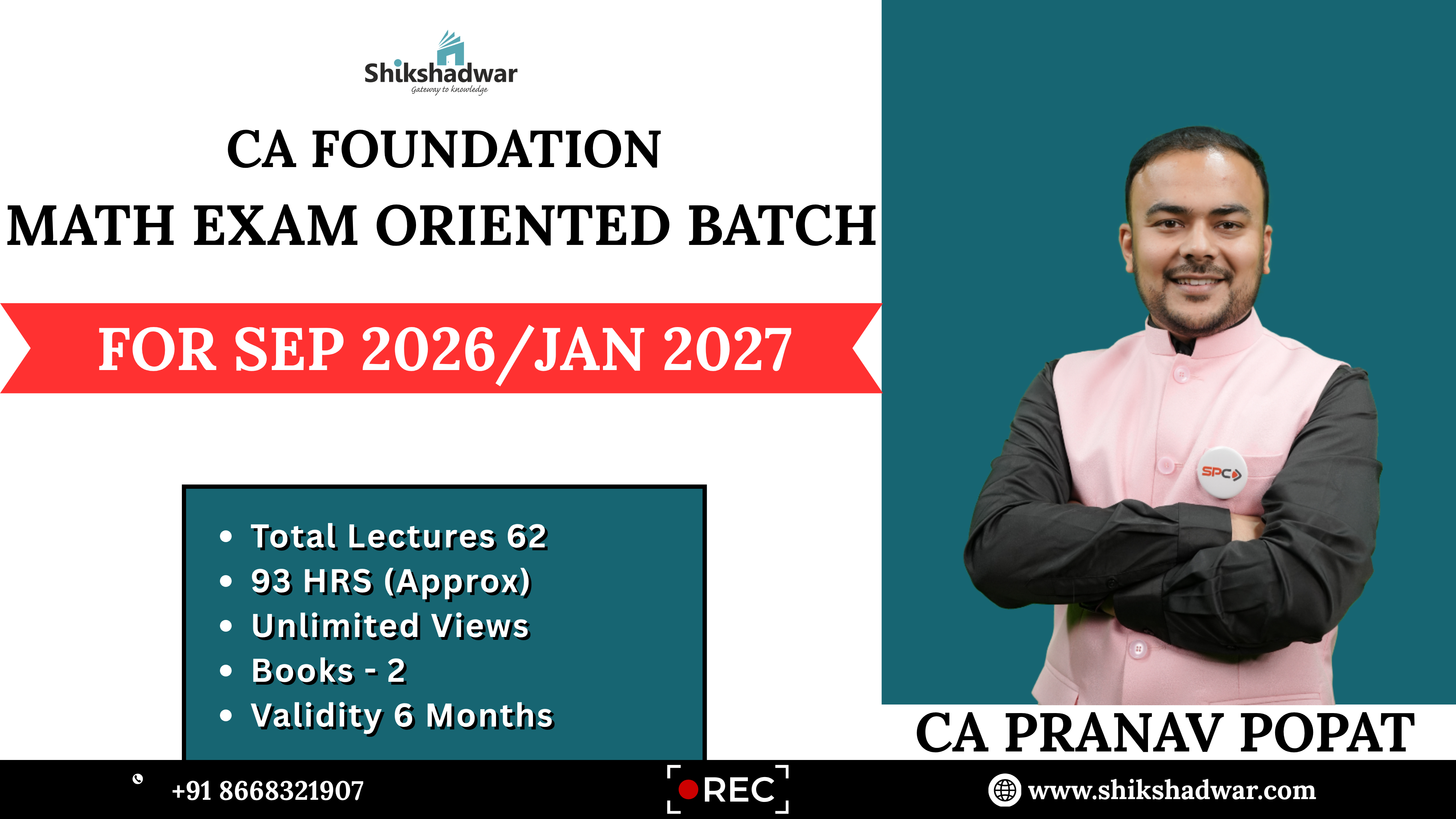 CA Foundation – Math Exam Oriented Batch | By CA Pranav Popat Sir ...